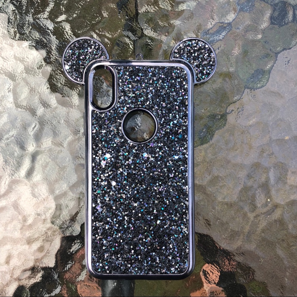Black Sparkle Disney iPhone 10 case